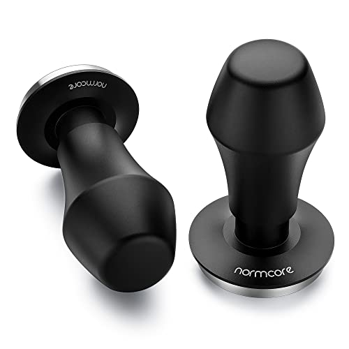 Normcore Coffee Tamper 51.5mm - Spring-loaded Tamper - Barista Tools - Barista Tools - Barista Coffee Tamper with Anodized Aluminum Tamper Stand Holder - Stainless Steel Flat Base by Normcore - Image 2