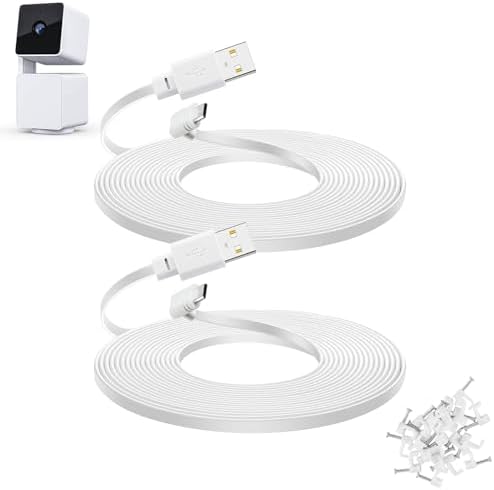 2-Pack 30 ft Extension Cable for WYZE Cam Pan V3 Outdoor Camera