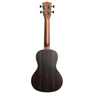 Kala KA-SSEBY-C Solid Spruce Top Striped Ebony Concert Ukulele w/Geartree Cloth - Les Beatles, Paul McCartney, John Lennon, RIngo Starr, George Harrison Kala KA-SSEBY-C Solid Spruce Top Striped Ebony Concert Ukulele w/Geartree Cloth – Image 2