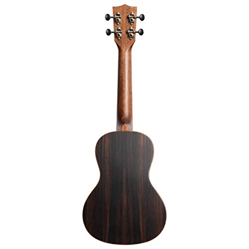Kala KA-SSEBY-C Solid Spruce Top Striped Ebony Concert Ukulele w/Geartree Cloth - Les Beatles, Paul McCartney, John Lennon, RIngo Starr, George Harrison Kala KA-SSEBY-C Solid Spruce Top Striped Ebony Concert Ukulele w/Geartree Cloth – Image 3