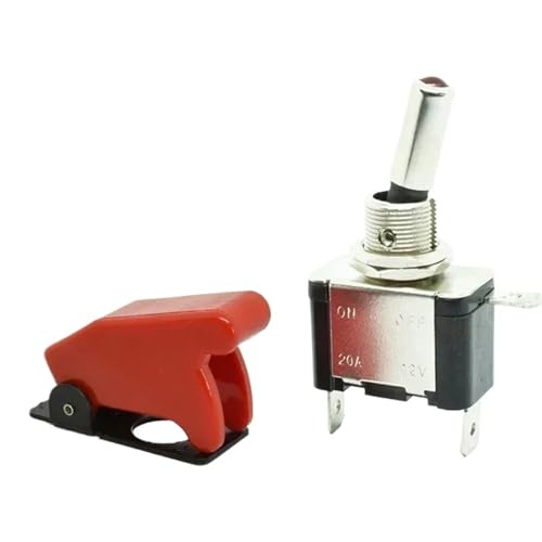 Bouton ON OFF 12V étanche pour tableau de bord auto et camion avec voyant lumineux vert