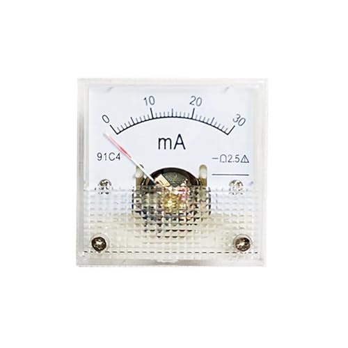 Milliampèremètre DC 100mA à aiguille 91C4-mA pour panneau 45x45mm