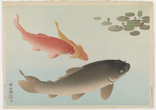 Impression sur toile Iris par Ohara Koson décoration murale raffinée 60x90cm