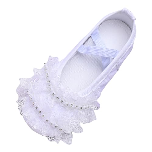 Genérico Zapatillas De Deporte NiñA,Zapatos para NiñOs Zapatos De Baile Ballet Performance Zapatos De Yoga De Encaje Interior para NiñOs