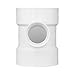 CHARLOTTE PIPE 4 x 4 x 2 DWV Sanitary TEE REDUCING DWV (Drain, Waste and Vent) (1 Unit Piece)