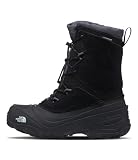 The North Face Teen Alpenglow V Waterproof Boot | Insulating Thermafelt Liner for Warmth at -25F, TNF Black/Vanadis Grey, 6