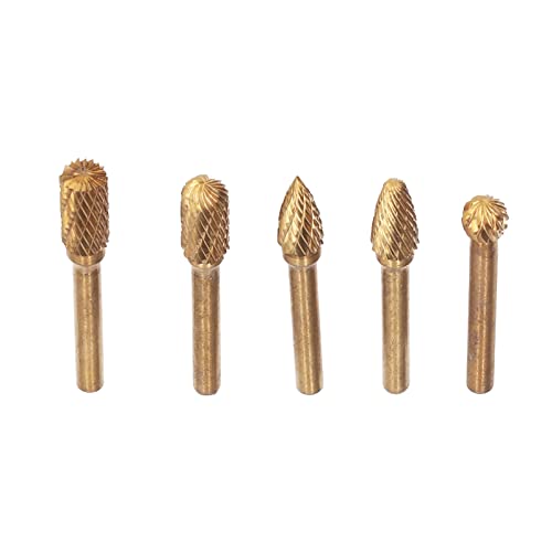 Set de 5 fresas de carburo para esmerilar miniatura 7