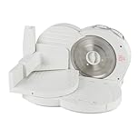 Progress Electric Meat Slicer – Non-Slip Deli Food Cutter for Bread/Cheese/Cold Cuts, 17cm Stainless Steel Serrated Blade, Adjustable Thickness 1-15mm, Home Slicing Machine, Food Pusher, 150W