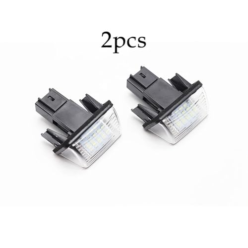 Luz matrícula LED Citroen C5 C4 C3 Xsara Picasso sin error Canbus para evitar multas de tráfico 4