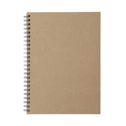 Cahier Muji A5 beige en papier recyclé pour organiser vos réunions de bureau