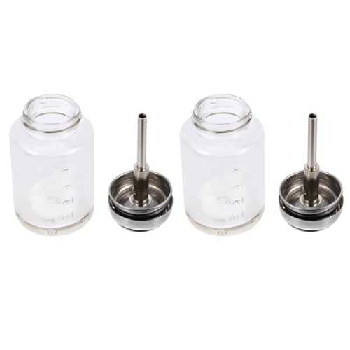 Botellas de vidrio rellenables transparentes de 100ml para almacenamiento multiusos liviano 2