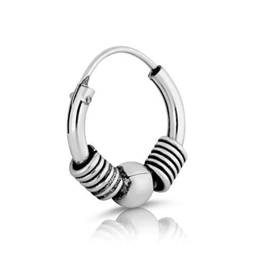 Pendientes NKlaus aros de plata 925 de 12mm un regalo ideal de estilo celta gótico