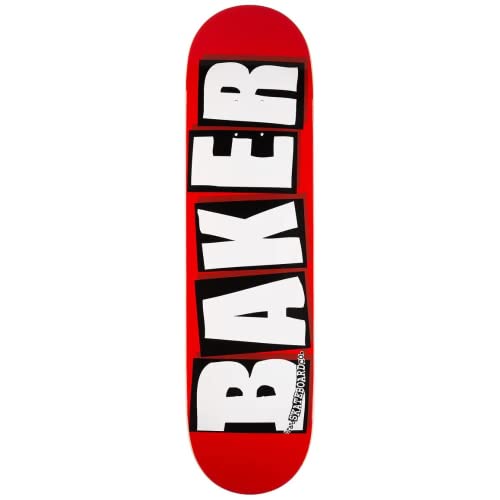 Baker Skateboards Brand Logo Red/White Skateboard Deck - 8.12" x 31.5"