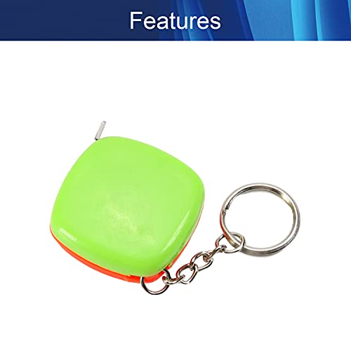 Cinta métrica mini 1m con estuche plástico y llave 2 pcs miniatura 3