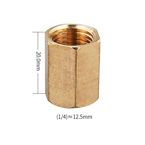 Conector rápido de latón hexagonal con rosca hembra BSP para tuberías de agua y gas 3