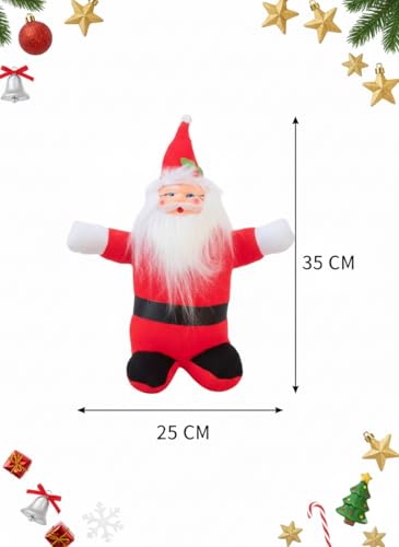 Image of Santa Claus Soft Toy | Plush Santa Claus Soft Toy | Stuffed Santa Clause | Perfect for Holiday Decor and Christmas Gifting | F | PoPo Toys
