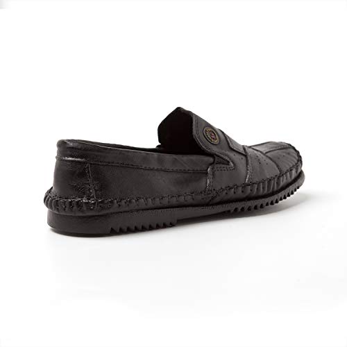 Sapato Casual Mocassim Sapatilha Masculino Confortável Preta (42)