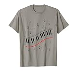 Piano Beat Clavier Notes de Musique Pianiste Instrument de Musique T Shirt