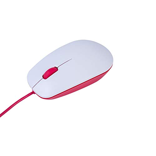 Image of Official Raspberry Pi Mouse | Optical USB Mouse, 3-Button Design, Comfortable Ergonomic Grip, Compatible with All Raspberry Pi Models & Desktop Computers