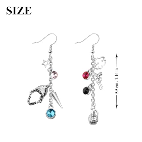 OKEYCH Game Anime Inspired Gift J Fan Earrings Gamer Fandom Jewelry Cosplay Merch2