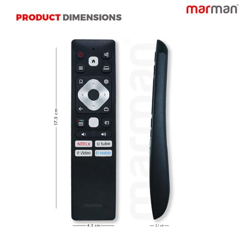 Image of marman Compatible with Acer Tv Remote Control Suitable for I and P Series 4K FHD UHD LED HD Ready Android TV Without Voice Command - Match Remote Key by Key with Existing Remote Control