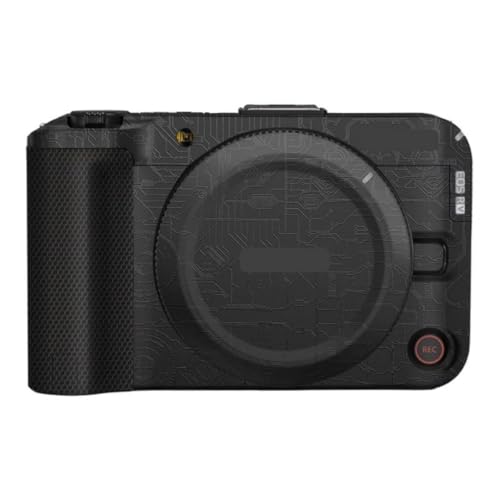 Autocollant de protection en vinyle noir pour appareil photo Canon EOS R50 V