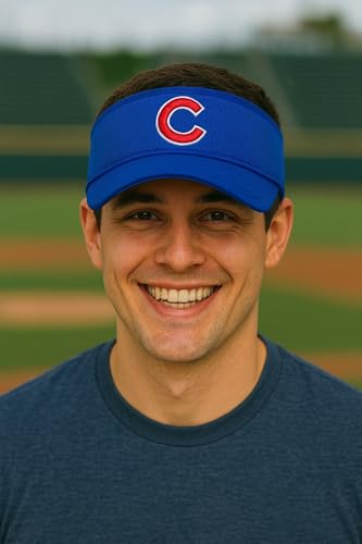 Visera oficial ajustable Chicago Baseball Cubs azul miniatura 3