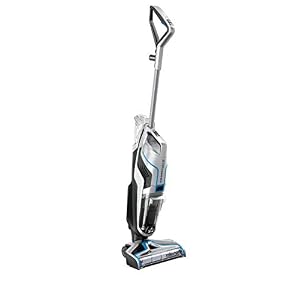 BISSELL CrossWave Cordless sans fil | Aspirateur sécheur 3-en-1 pour sols durs et moquettes, secs et Humide | Nettoyeur Multifonction, 1.44 liters, Argent | 2582N
