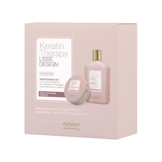 Alfaparf Keratin Therapy Lisse Design Hydrating. Kit De Mantenimiento (Champú 250 Ml + Máscarilla Rehidratante 200 Ml)