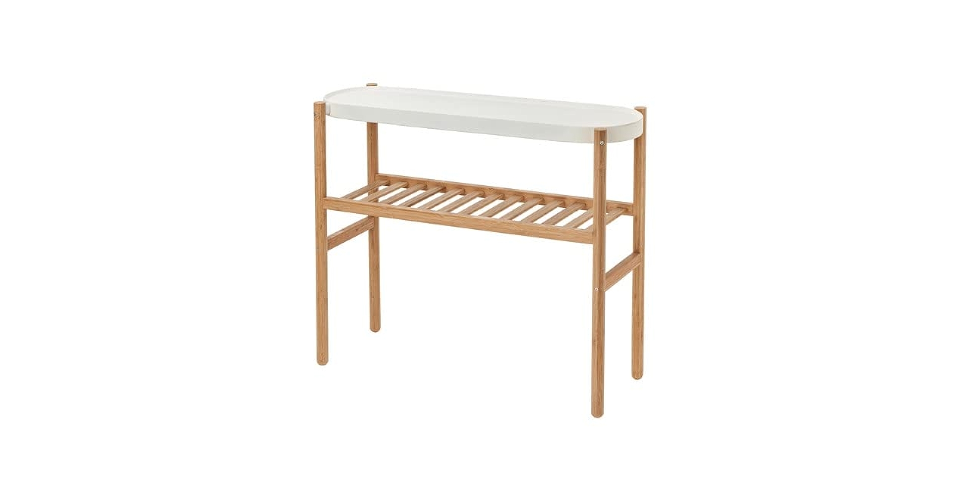 IKEA イケア　サッツマス プラントスタンド　竹/ホワイト　70 cm SATSUMAS サッツマス プラントスタンド, 竹/ホワイト, 70 cm - IKEA