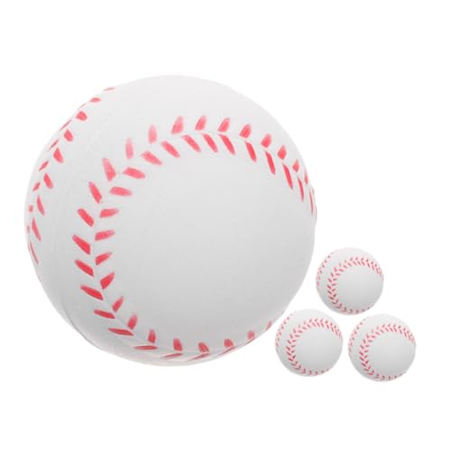 GANAZONO 4pcs Softball Training Balls for Hitting Practice Baseball Training Balls for Boys and Girls Safe Indoor Baseballs