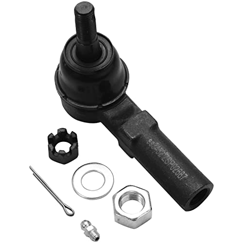 Image of Detroit Axle - 4pc Front End Control Arms Kit for Buick LeSabre Park Avenue Riviera Cadillac DeVille SeVille Bonneville Aurora 2 Lower Control Arms w /Ball Joints 2 Outer Tie Rod End Links Replacement