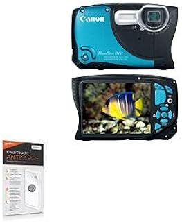 BoxWave Screen Protector Compatible with Canon Powershot D20 - ClearTouch Anti-Glare (2-Pack), Anti-Fingerprint Matte Film Skin