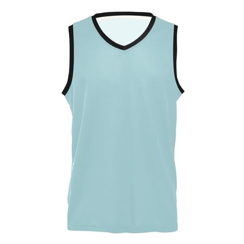 RPLIFE Amber Sporttrikots, Basketballtrikot, Tanktop, Basketball-Trikots für Damen, powder blue, M RPLIFE Amber Sporttrikots, Basketballtrikot, Tanktop, Basketball-Trikots für Damen, powder blue, M