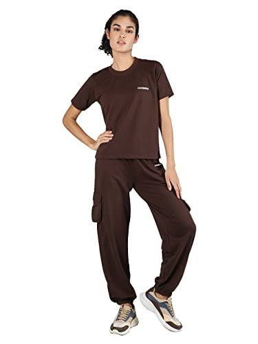 Image of CHKOKKO Women's Terry Cotton Loose Fit Half Sleeve Casual Style T-Shirt