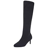 Artikelname: Queentina Damen Stiefel Overknees High Heels Absatz 1019 Schwarz 37