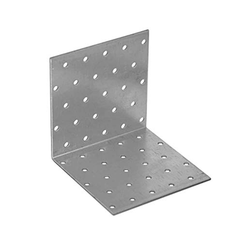 Angle Brackets KM13 100x100x100 T2mm Corner Bracket Metal L Plate Heavy Duty Steel (Pack of 1)