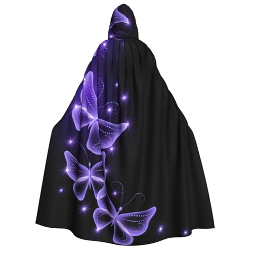 Cape papillon violet pour soirée déguisée et Halloween