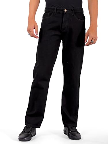 Image of The Indian Garage Co Men Vintage Straight Fit Solid Mid-Rise Jeans