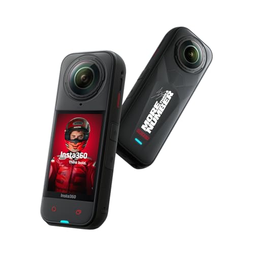 Image of Insta360 X5 MM93 Championship Edition - Waterproof 8K 360 Camera, Leading Low-Light Performance, Invisible Selfie Stick Effect, Tough and Replaceable Lenses, 205-Min Battery, Wind Guard, Stabilization