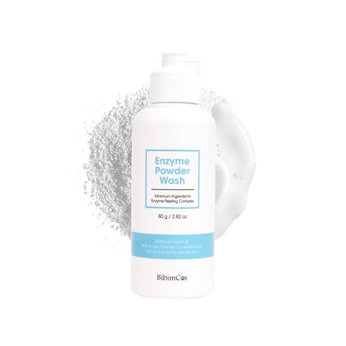 BibimCos Reinigungspulver Korean Skincare, Papaya Enzym, Tägliche Reinigung, Enzymatisches Peeling, Mitesser und Porenpflege, Geeignet für Empfindliche Haut, Für Alle Hauttypen, Vegan, 80g