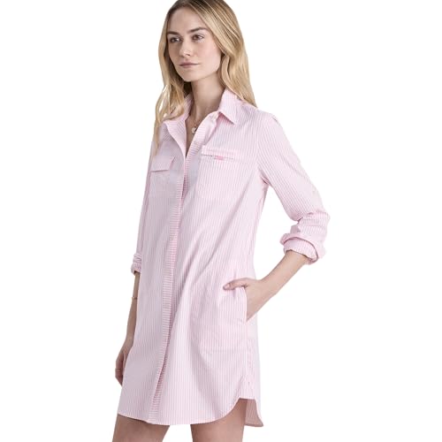 vineyard vines Womens Harbor Seersucker Shirt Cover-up
