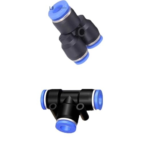 Accesorios de aire y agua tipo Y de 12-8mm con conexión rápida PEG 4