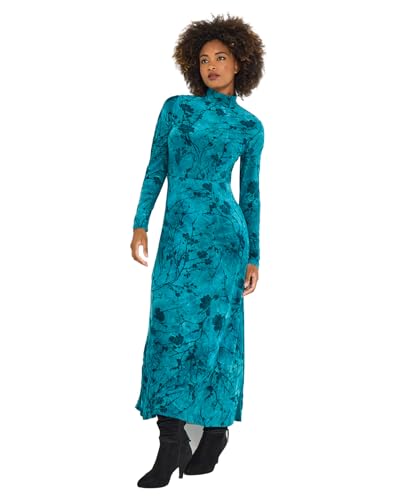 Robe maxi col haut automnale idéale pour une promenade en ville
