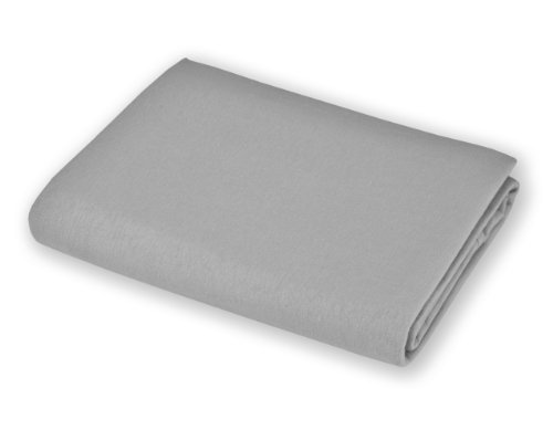 Image of American Baby Company 15 inch x 33 inch Fitted Bassinet Sheet, 100% Natural Cotton Jersey Knit, Grey, Soft Breathable, for Boys and Girls, Pack of 2