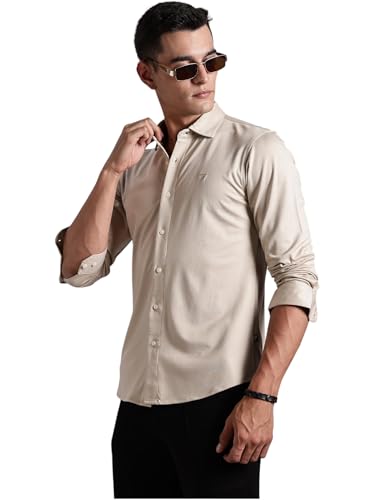Image of Thomas Scott Men's | Tencel Fabric | Solid | 4 Way Stretchable | Lightweight | Moisture Absorb | Wrinkle Free | Shirt
