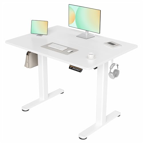 Claiks Electric Standing Desk, Adjustable Height Stand up Desk, 100x60 cm Sit Stand Home Office Desk...