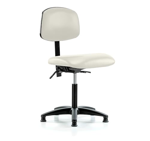 Perch Stationary Lab Chair with Adjustable Back Support | Medium Bench Height 20-27