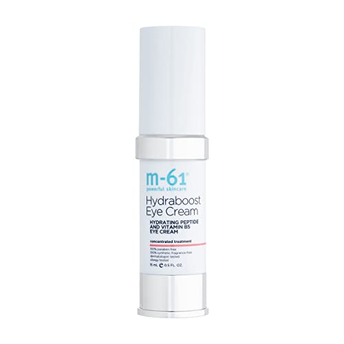 m-61 Hydraboost Eye Cream - Moisturizing Firming Undereye Cream with Hyaluronic Acid Glycolic Acid Vitamin B5 & Peptides | For All Skin Types | Derm & Allergy Tested | Made in USA - 0.5 Fl Oz