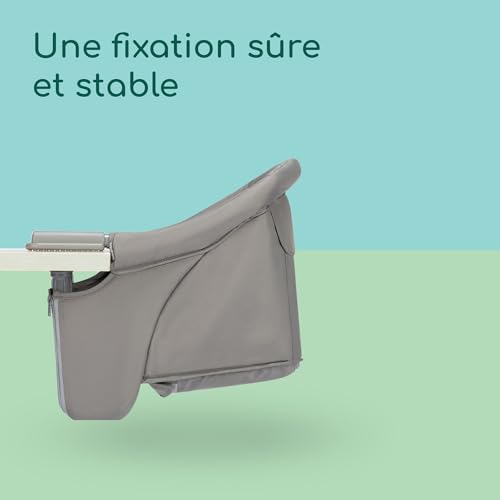 Chaise de table bébé Bebeconfort Malva grise pour repas nomades de 6 mois à 3 ans - 3
